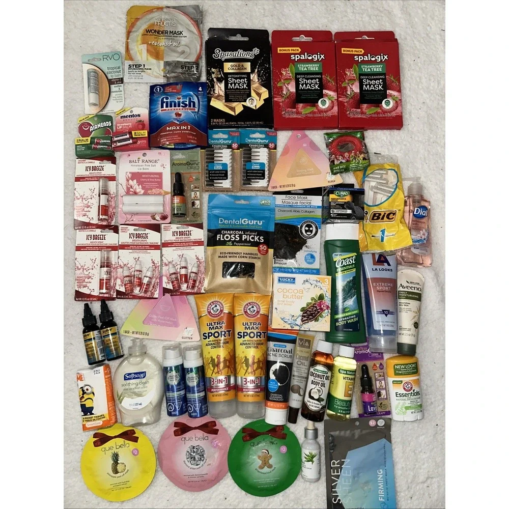 Lot Of Travel Vacation Sized Brand Name Toiletries Girls Mask Lip Self Care